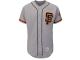 Men's San Francisco Giants Madison Bumgarner Majestic Gray Flexbase Authentic Collection Player Jersey