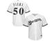 Mike Fiers Milwaukee Brewers Majestic 2015 Cool Base Player Jersey - White