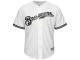 Mike Fiers Milwaukee Brewers Majestic 2015 Cool Base Player Jersey - White