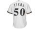 Mike Fiers Milwaukee Brewers Majestic 2015 Cool Base Player Jersey - White