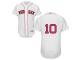 MLB Boston Red Sox #10 Ryan Hanigan Men White Authentic Flexbase Collection Jersey