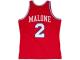 Moses Malone Philadelphia 76ers Mitchell & Ness 1982 - 1983 #2 Authentic Jersey - Red