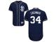 Navy Blue Andrew Cashner Men #34 Majestic MLB San Diego Padres Flexbase Collection Jersey