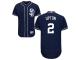 Navy Blue B.J. Upton Men #2 Majestic MLB San Diego Padres Flexbase Collection Jersey