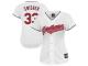 Nick Swisher Cleveland Indians Majestic Women's Player Replica Jersey - White