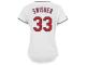 Nick Swisher Cleveland Indians Majestic Women's Player Replica Jersey - White