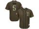 Red Sox #5 Allen Craig Green Salute to Service Stitched Grey Jersey