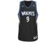 Ricky Rubio Minnesota Timberwolves adidas Swingman Alternate Jersey - Black