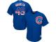 Royal Blue Jake Arrieta Men #49 Majestic MLB Chicago Cubs USA Flag Fashion Jersey