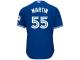 Russell Martin Toronto Blue Jays Majestic Cool Base 40th Anniversary Patch Jersey - Royal