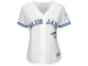 Toronto Blue Jays Majestic Women's Cool Base 40th Anniversary Patch Jersey - White