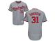 Washington Nationals #31 Max Scherzer Grey Flexbase Authentic Collection Stitched Baseball Jersey