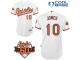 White Adam Jones Men #10 Majestic MLB Baltimore Orioles Cool Base Home Jersey