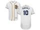 White Alexei Ramirez Men #10 Majestic MLB San Diego Padres Flexbase Collection Jersey