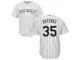 White Carlos Estevez Men #35 Majestic MLB Colorado Rockies 2016 New Cool Base Jersey