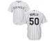 White Chad Qualls Men #50 Majestic MLB Colorado Rockies 2016 New Cool Base Jersey