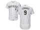 White DJ LeMahieu Men #9 Majestic MLB Colorado Rockies Flexbase Collection Jersey