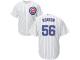 White Hector Rondon Men #56 Majestic MLB Chicago Cubs Cool Base Home Jersey