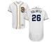 White Yangervis Solarte Men #26 Majestic MLB San Diego Padres Flexbase Collection Jersey