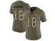 Women Nike Denver Broncos #18 Peyton Manning Limited Olive/Camo 2017 Salute to Service NFL Jersey