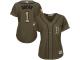 Women's Majestic Boston Red Sox #1 Bobby Doerr Authentic Green Salute to Service MLB Jersey