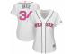 Women's Majestic Boston Red Sox #34 David Ortiz White Mother's Day MLB Jersey